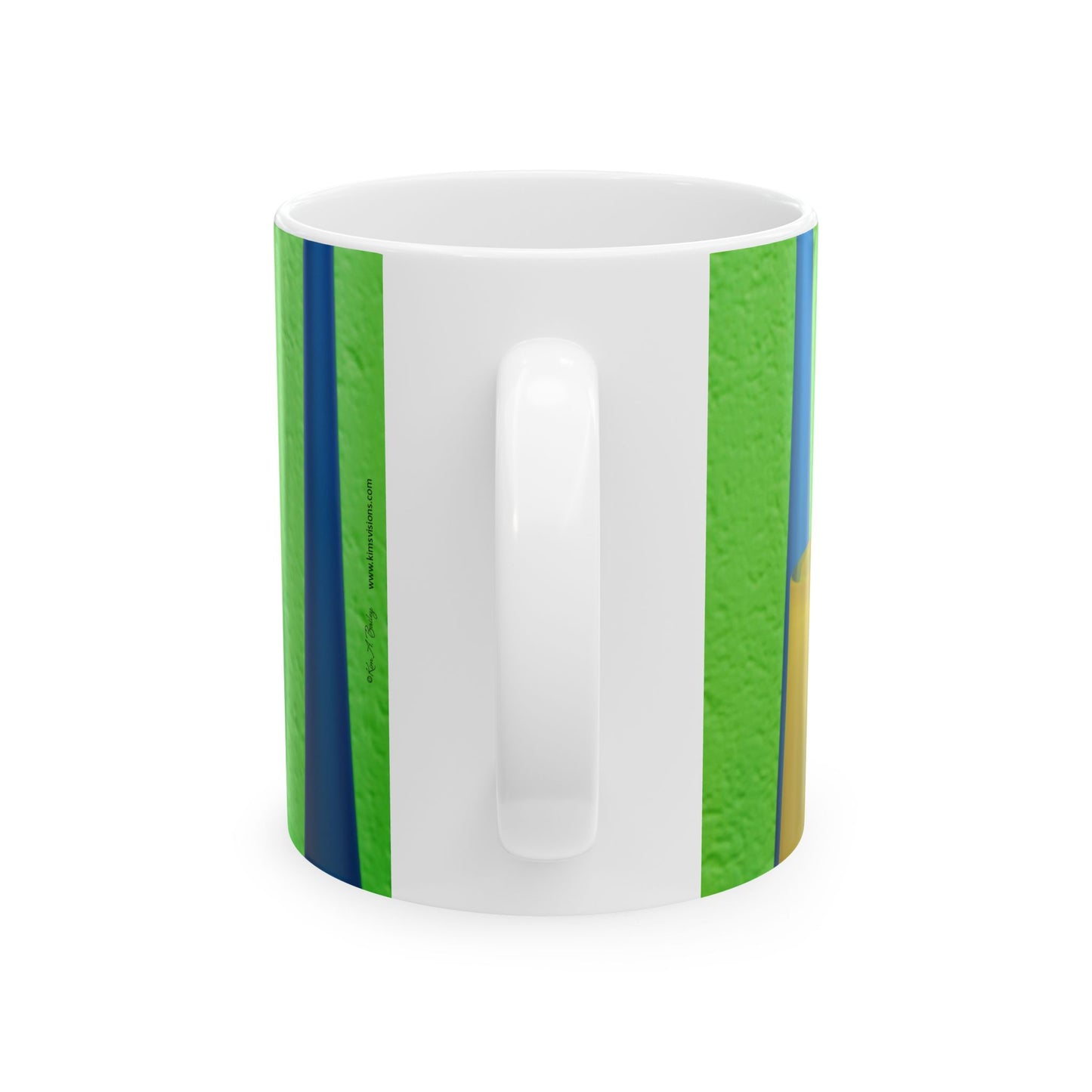 White Ceramic Mug, Glass on a Table in a Glass Factory, Murano, Italy, Photo by Kim A. Bailey