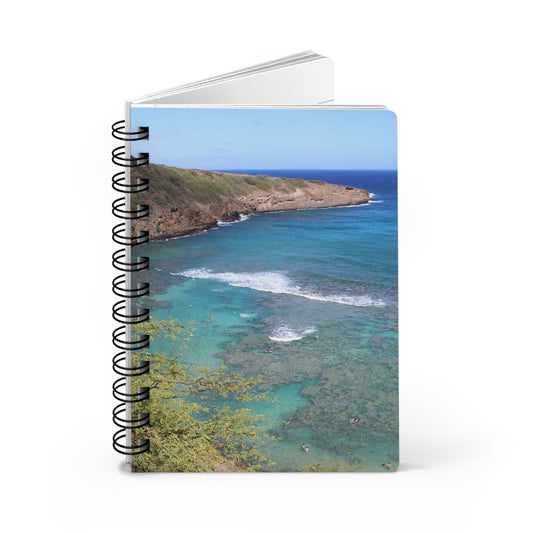 Spiral Notebook - Ruled Line - "Hanauma Bay Surf" by Kim Bailey