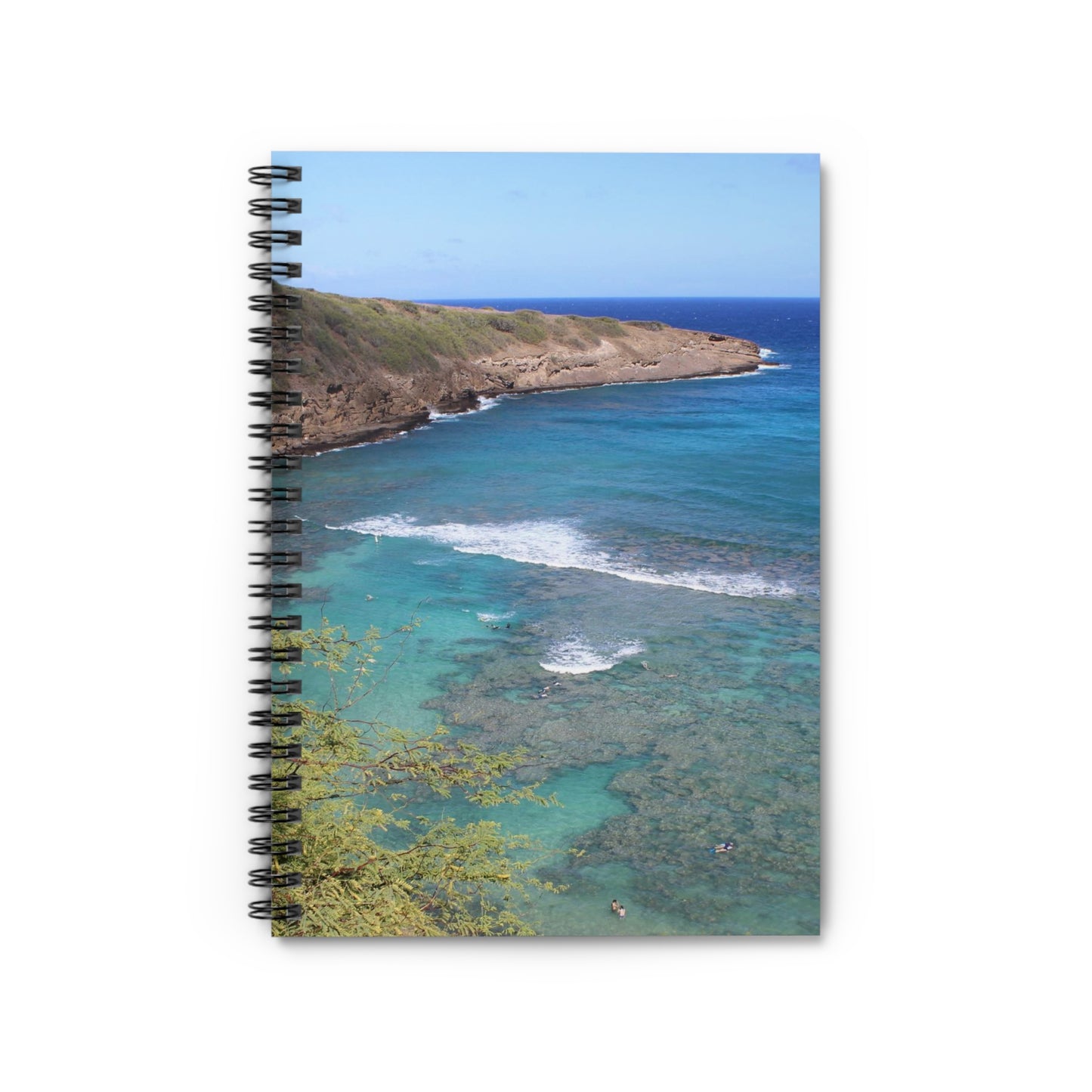 Spiral Notebook - Ruled Line - "Hanauma Bay Surf" by Kim Bailey