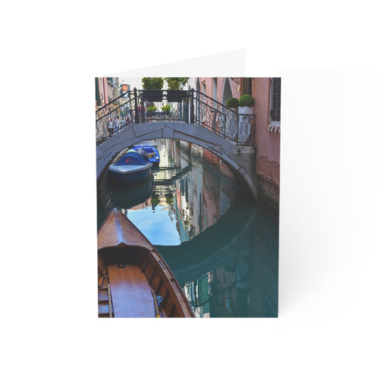 Photographic Note Cards (1, 10, 30, and 50 pcs.), "Venice Canal" by Kim A. Bailey