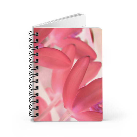 Pink Spiral-Bound Journal — Floral Notebook for Notes & Journaling