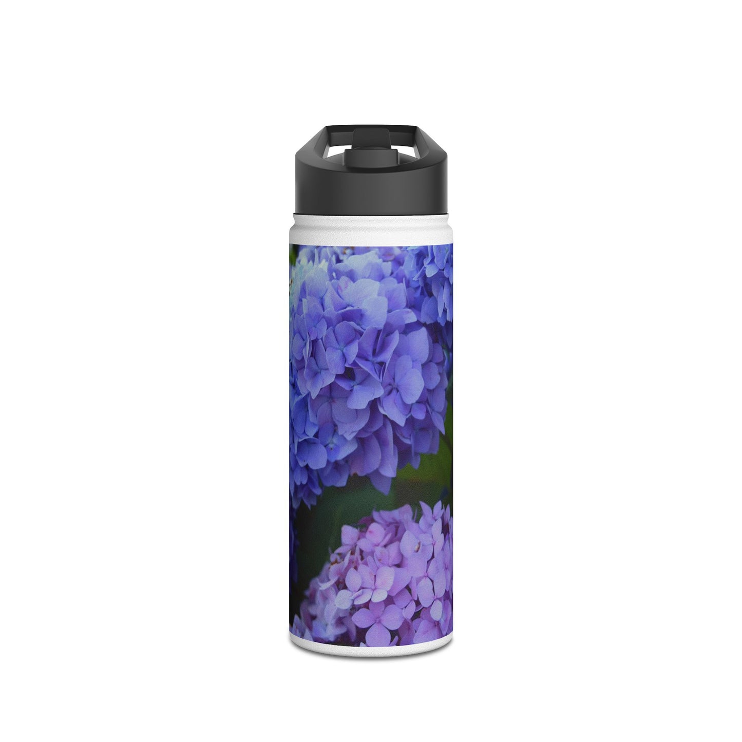 Blue Hydrangeas Stainless Steel Water Bottle - 12oz 18oz 32oz