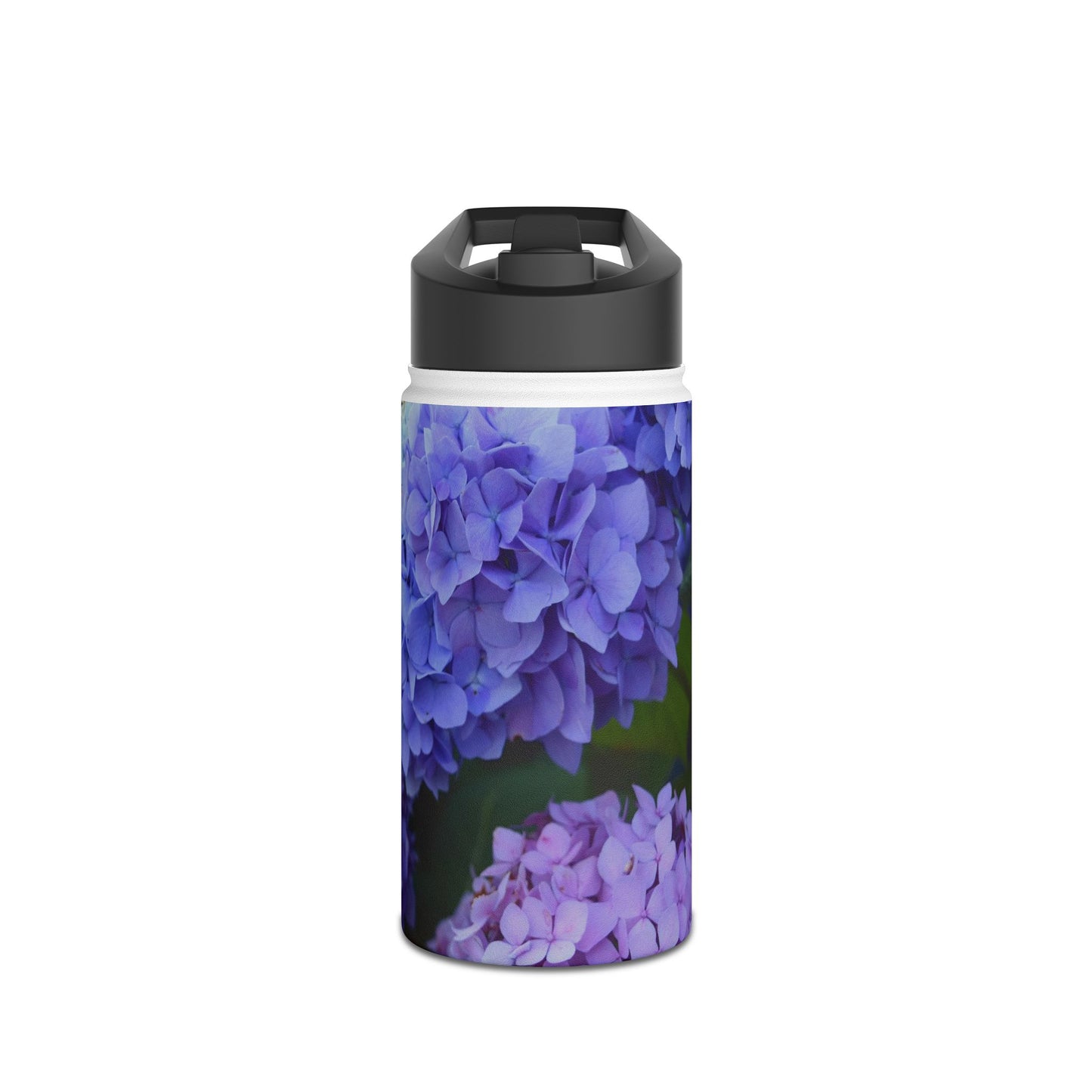 Blue Hydrangeas Stainless Steel Water Bottle - 12oz 18oz 32oz