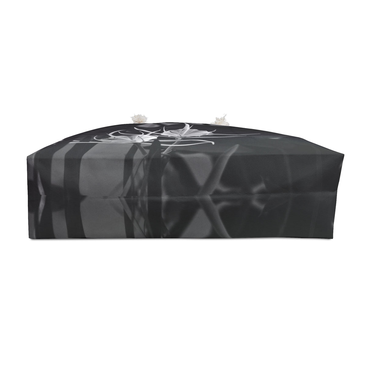 Weekender Bag, Black and White Alligator Lily by Kim A Bailey