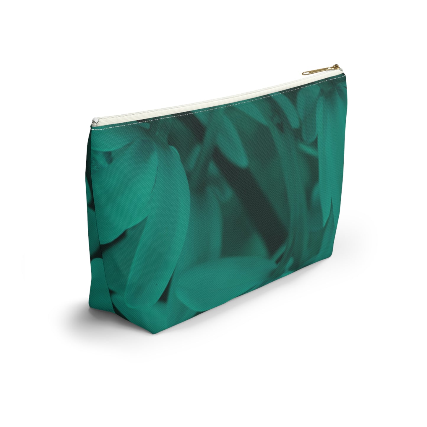 Tropical Leaf Accessory Pouch - Botanical Cosmetic Bag, Travel Organizer, Gift for Her, Nature-Inspired Storage, Makeup Case