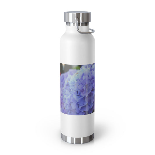Water Bottle, Stainless-Steel Copper Vacuum Insulated, 22 oz: Hydrangeas by Kim A. Bailey