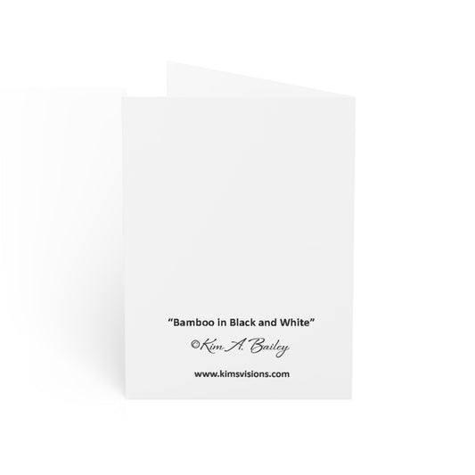 Photograph Note Cards (1, 10, 30, and 50 pcs.), "B/W Bamboo" by Kim A. Bailey