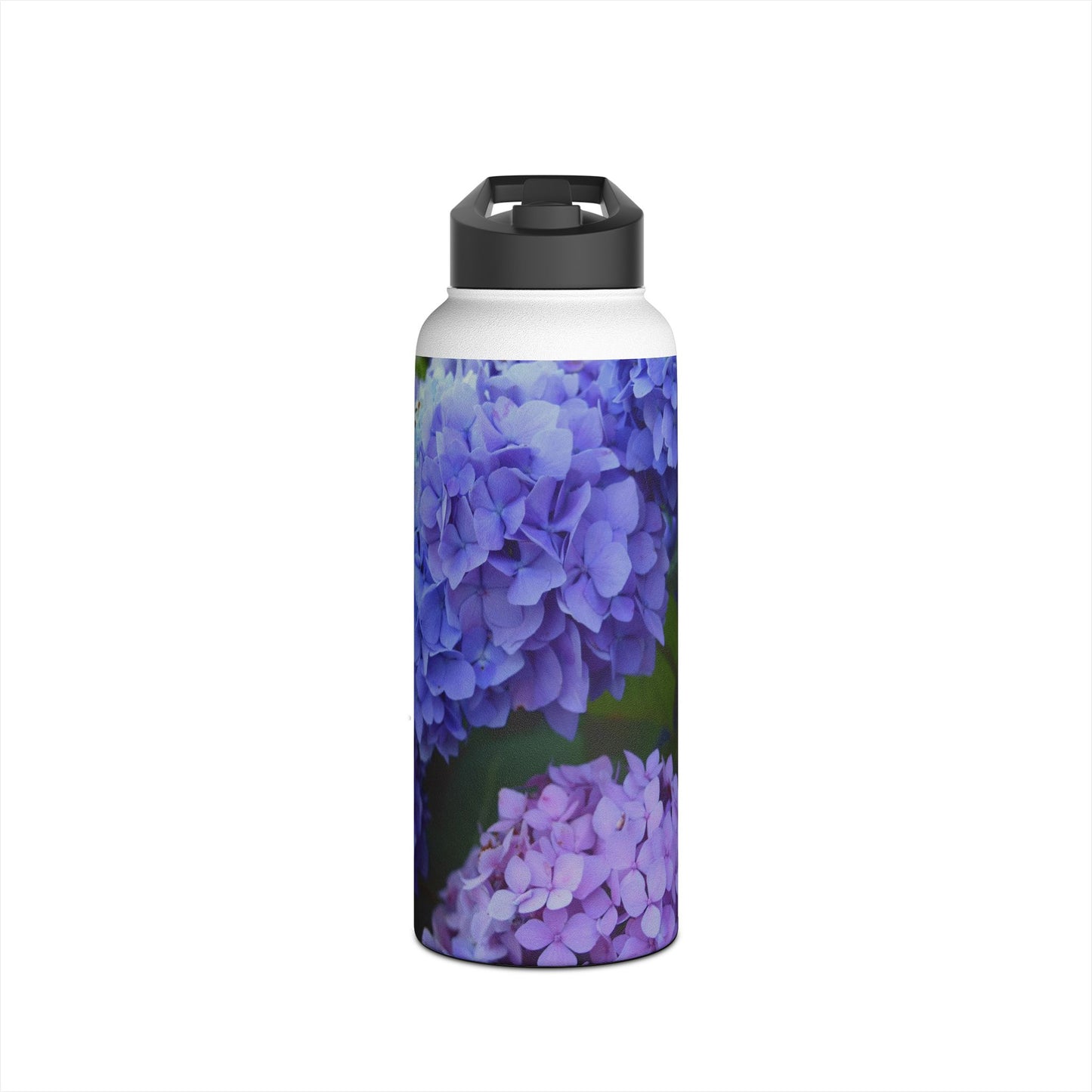 Blue Hydrangeas Stainless Steel Water Bottle - 12oz 18oz 32oz