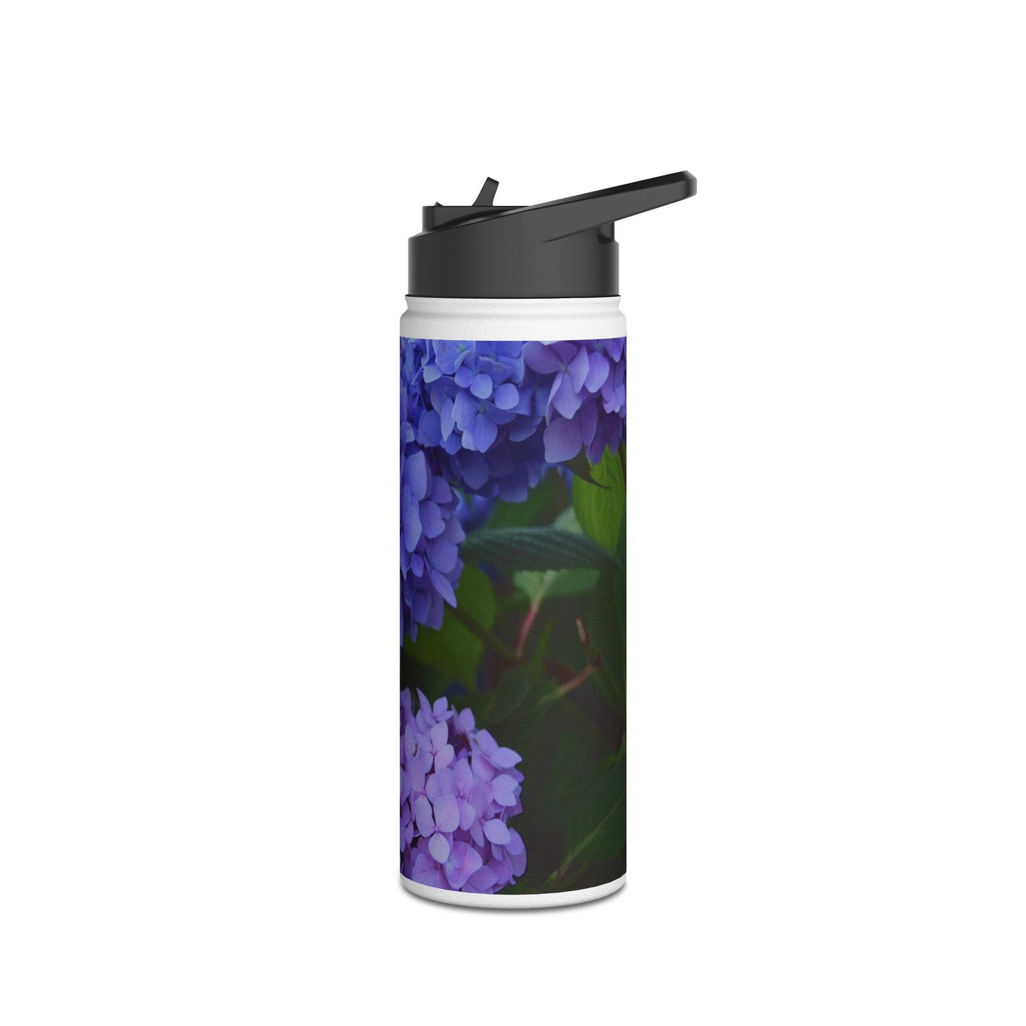 Blue Hydrangeas Stainless Steel Water Bottle - 12oz 18oz 32oz