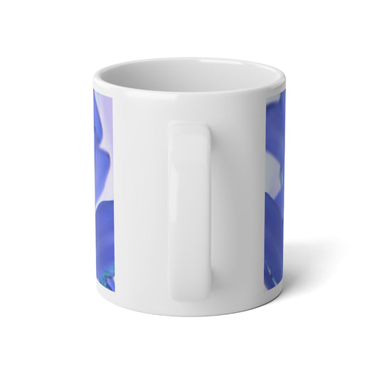 Jumbo Mug, 20 oz "Blue Tinted Orchids" by Kim A. Bailey