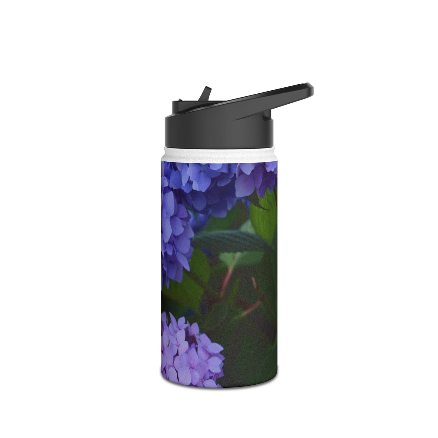 Blue Hydrangeas Stainless Steel Water Bottle - 12oz 18oz 32oz