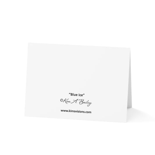 Blue Ice Greeting Cards (1, 10, 30, and 50 pcs.)