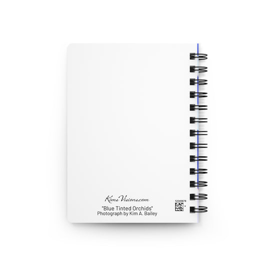Spiral Notebook - Ruled Line - "Blue Tinted Orchid" by Kim Bailey