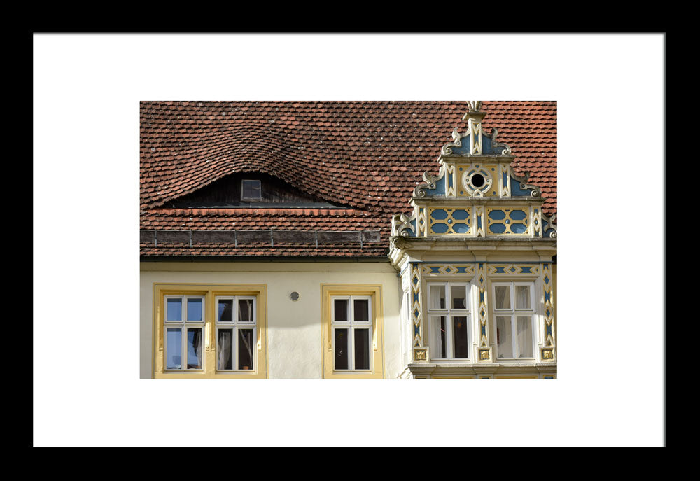 Bavarian Homes, Rothenburg, Germany Original Photograph by Kim A. Bailey Framed