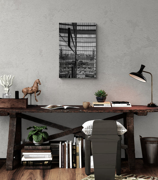 Big-Ben-BW Original Photograph by Kim A. Bailey Over a rustic-wooden-desk-with-ornaments