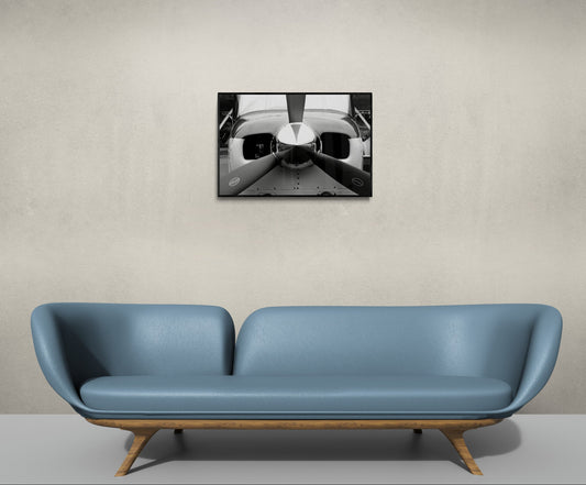 Black and White Propeller, Original Photograph by Kim A. Bailey