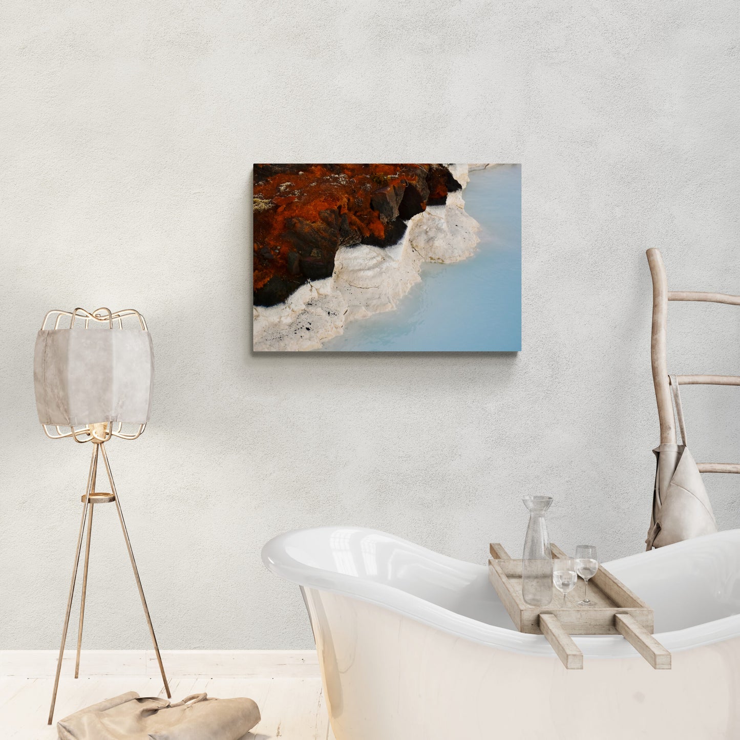 Blue Lagoon Silicon Original Photograph by Kim A. Bailey Hanging in a spa bath