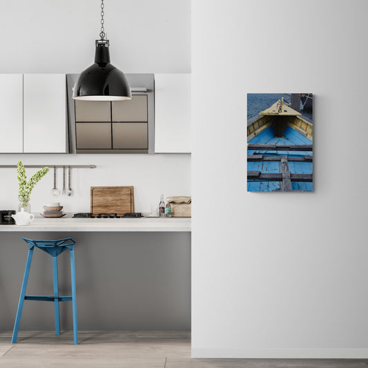 Blue and Yellow Boat Original Photograph by Kim A. Bailey