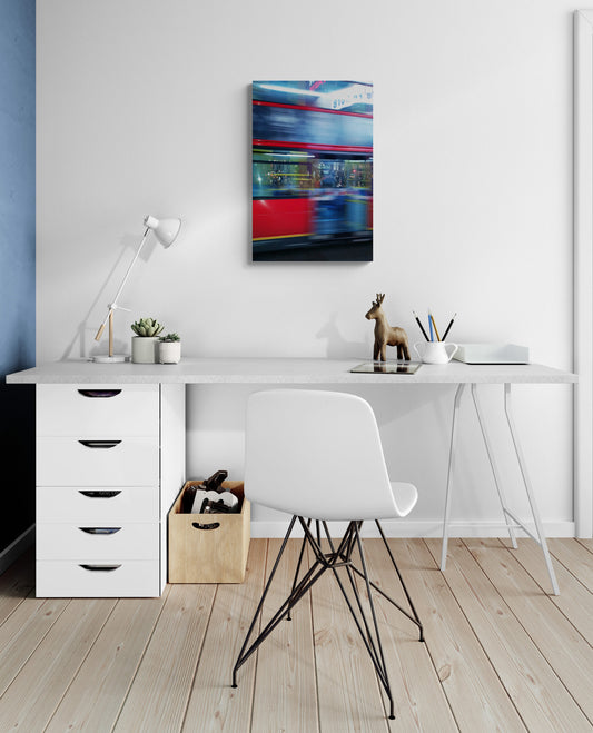 Double Deck, Original Photograph by Kim A. Bailey Hanging in a Home Office