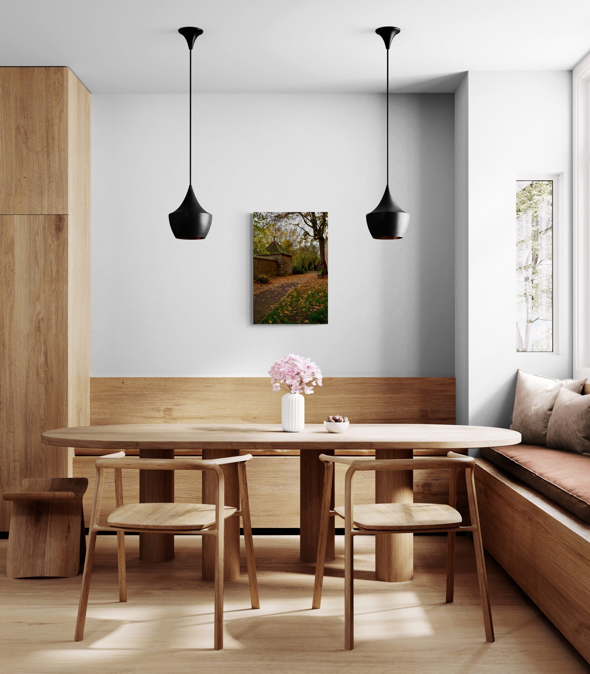 Fall in Germany, Original Photograph by Kim A. Bailey Hanging in a dining area