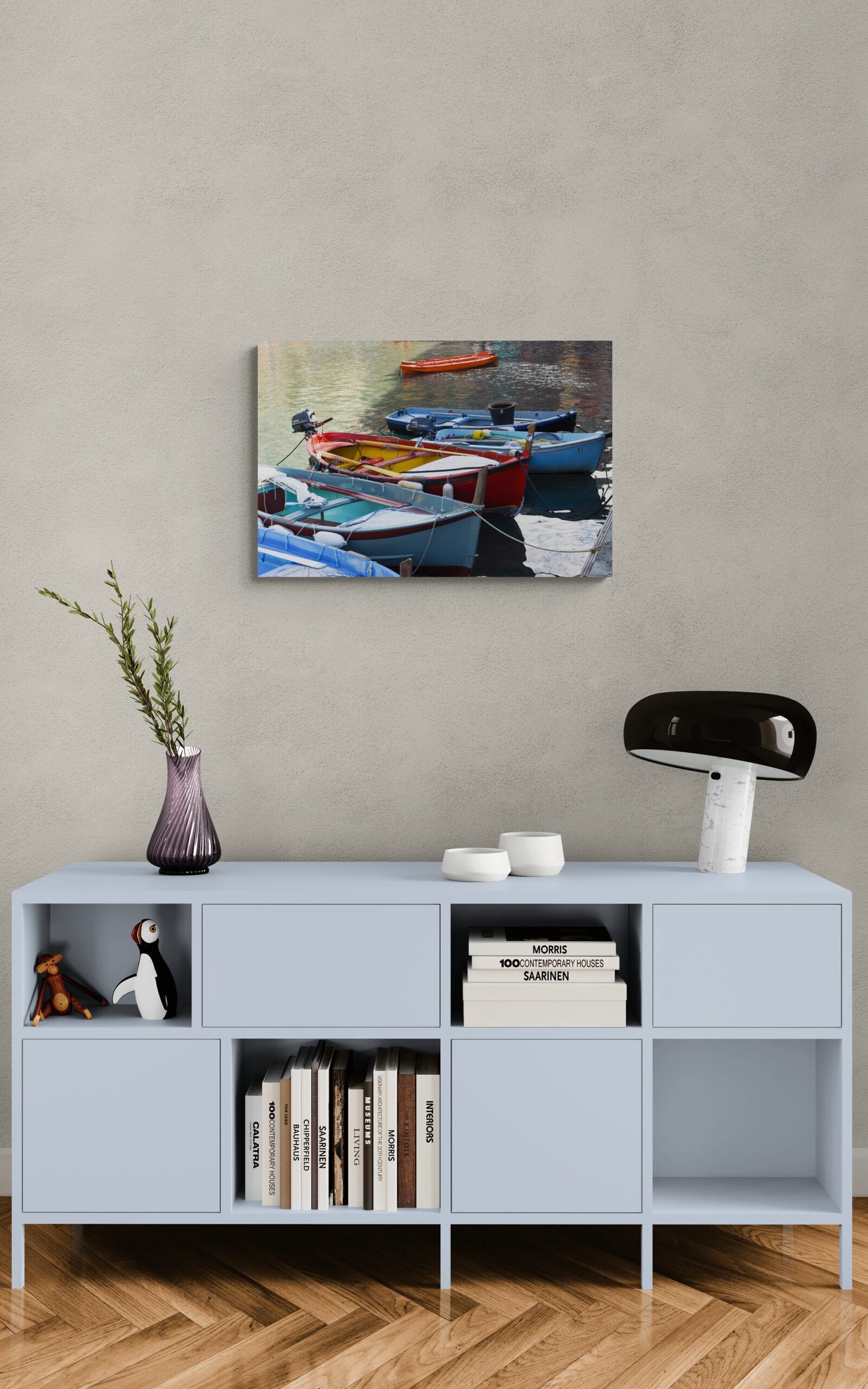 Bring Italian Coastal Charm Home – Fishing Boats Photography "Fishing Boats in the Bay"