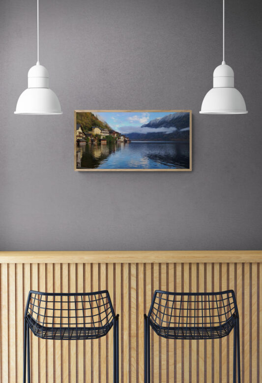 Hallstatt Lake, Austria Panoramic photograph by Kim A. Bailey