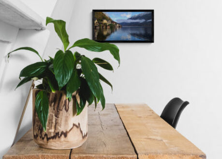 Hallstatt Lake, Austria Panoramic photograph by Kim A. Bailey