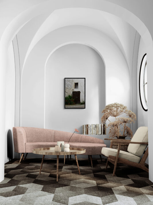 Iron Door to Castle, Salzburg, Austria Original Photograph by Kim A. Bailey Hanging in a Living Room
