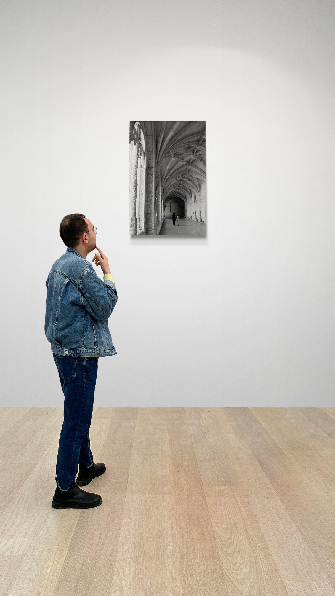 Jeronimos Monastery Lisbon, Portugal (B/W) Original Photograph by Kim A. Bailey Hanging in an art Gallery