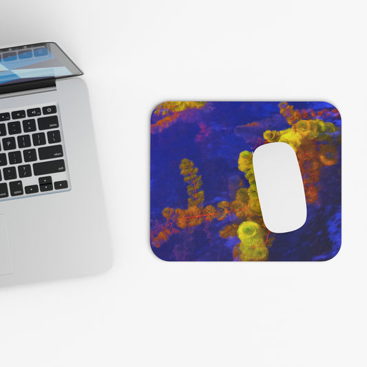 Mouse Pad with "Purple and Yellow" by Kim Bailey