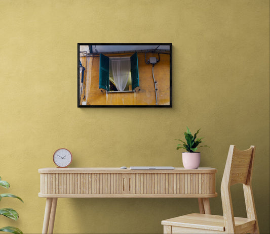 Open Cafe Window, Original Photograph by Kim A. Bailey