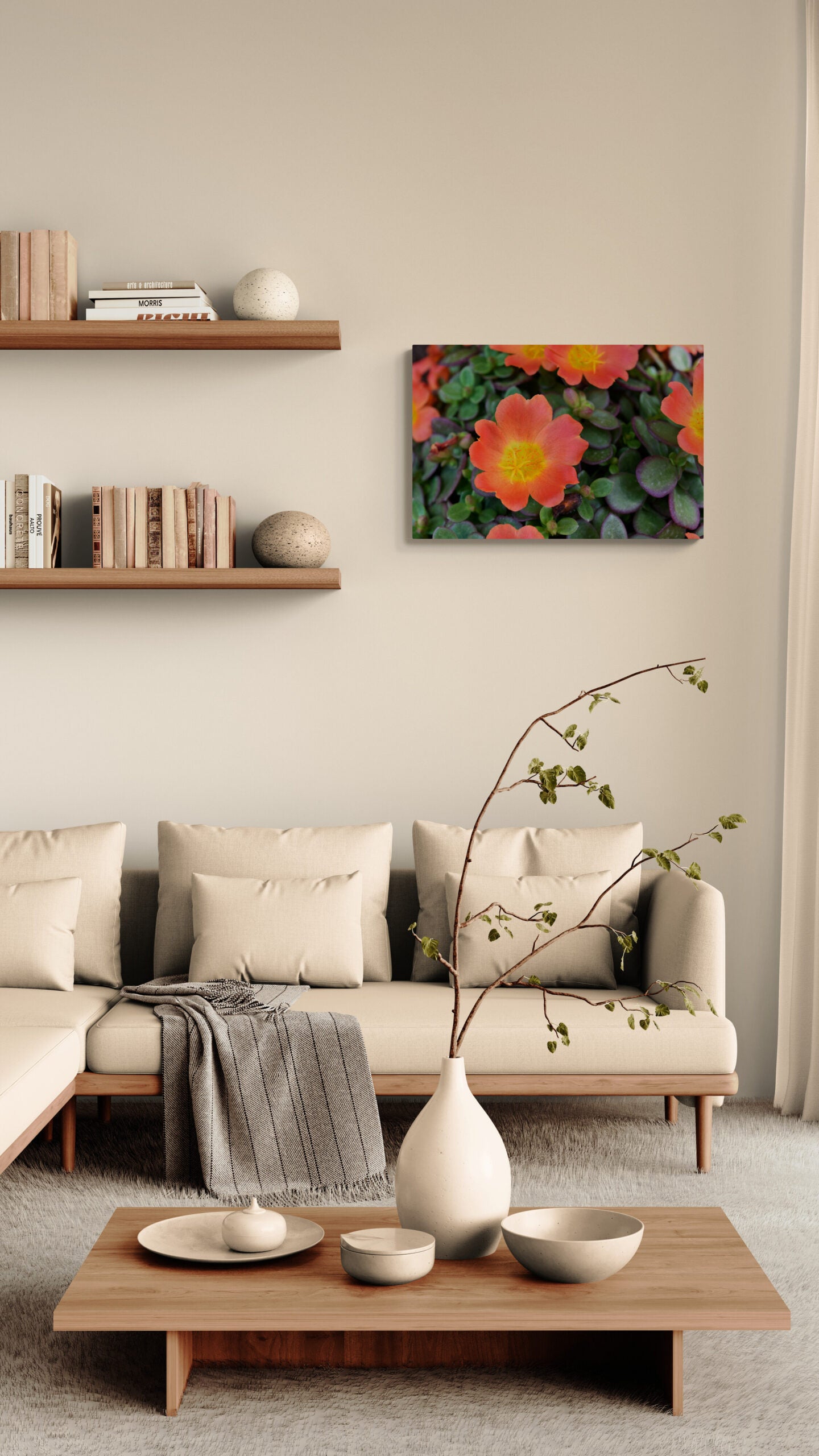 Orange Flowers and Deep Green Leaves, Original Photograph by Kim A. Bailey