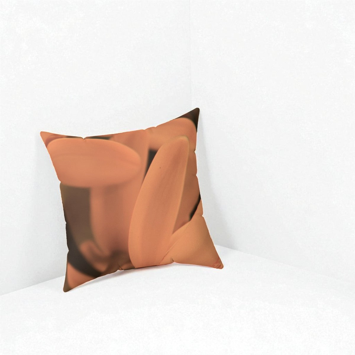 Decorative pillow with abstract design on a white background