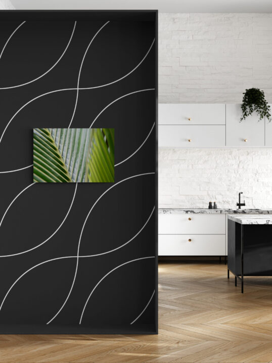 Minimalist Nature Photography Prints for a Contemporary Look "Lines of the Green Palm Frond"