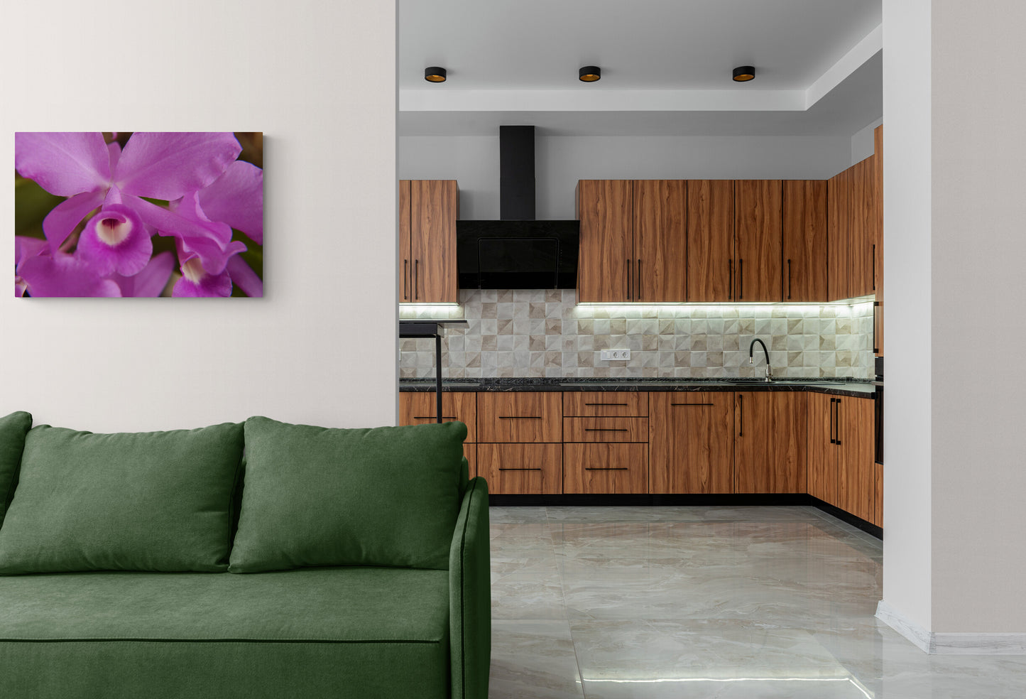 Purple Skinneri Orchids, Original Photograph by Kim A. Bailey