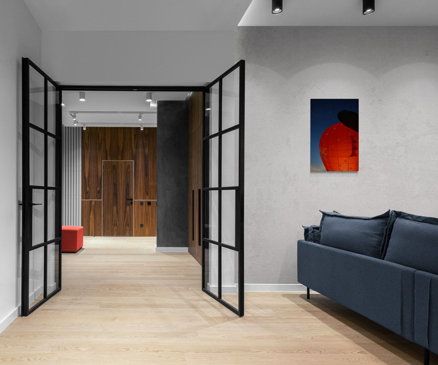 Red Balloon Under the Moon, Original Photograph by Kim A. Bailey