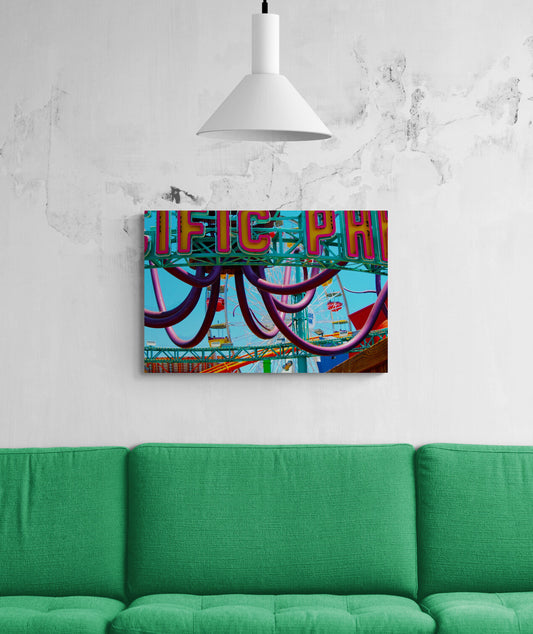 Ride on the Santa Monica Pier Original Photograph by Kim A. Bailey