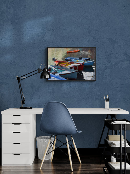 Small Boats in the Bay, Original Photograph by Kim A. Bailey