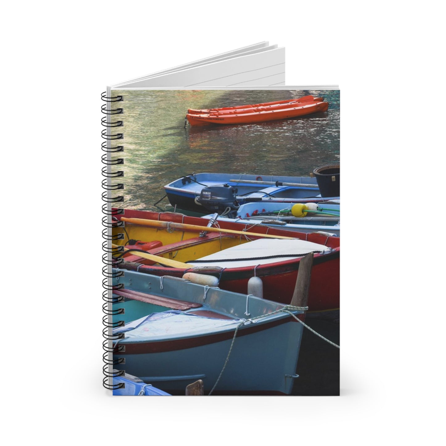 Spiral Notebook - Ruled Line - "Fishing Boats" by Kim Bailey
