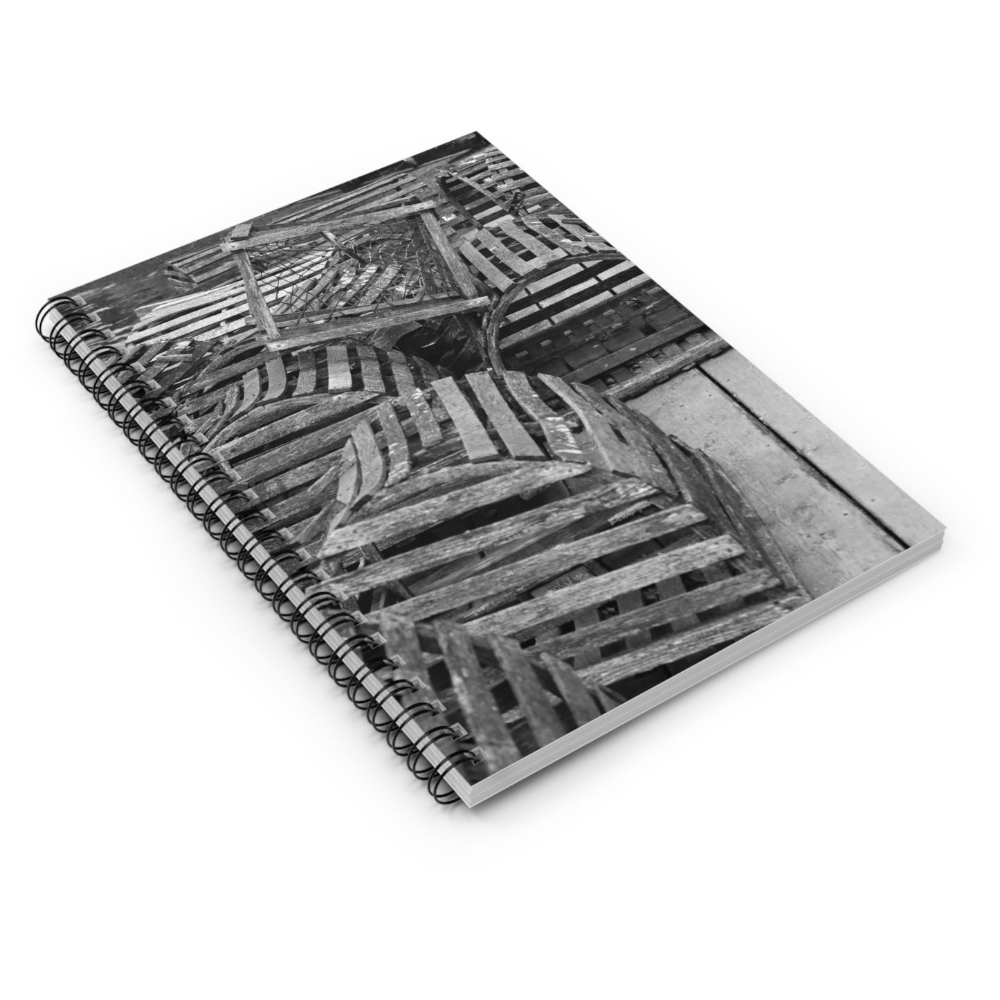 Spiral Notebook - Ruled Line "Lobster Traps" by Kim A. Bailey