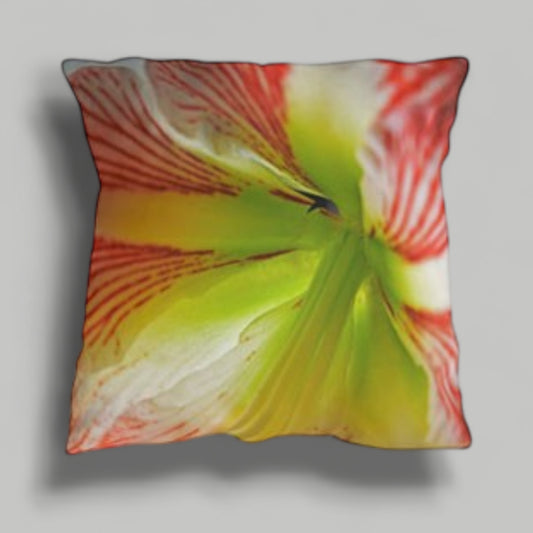 Decorative Outdoor Pillow Amaryllis Flower UV ray, water, & mildew resistant