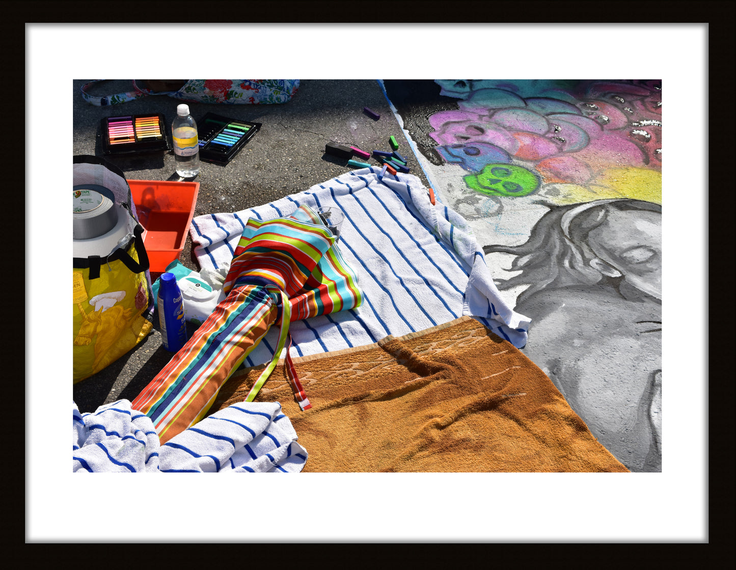 Supplies of a Street Painter
