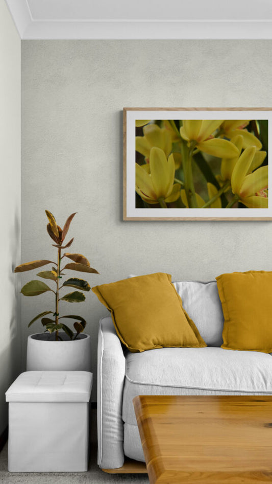 Yellow Orchids Original Photograph by Kim A. Bailey