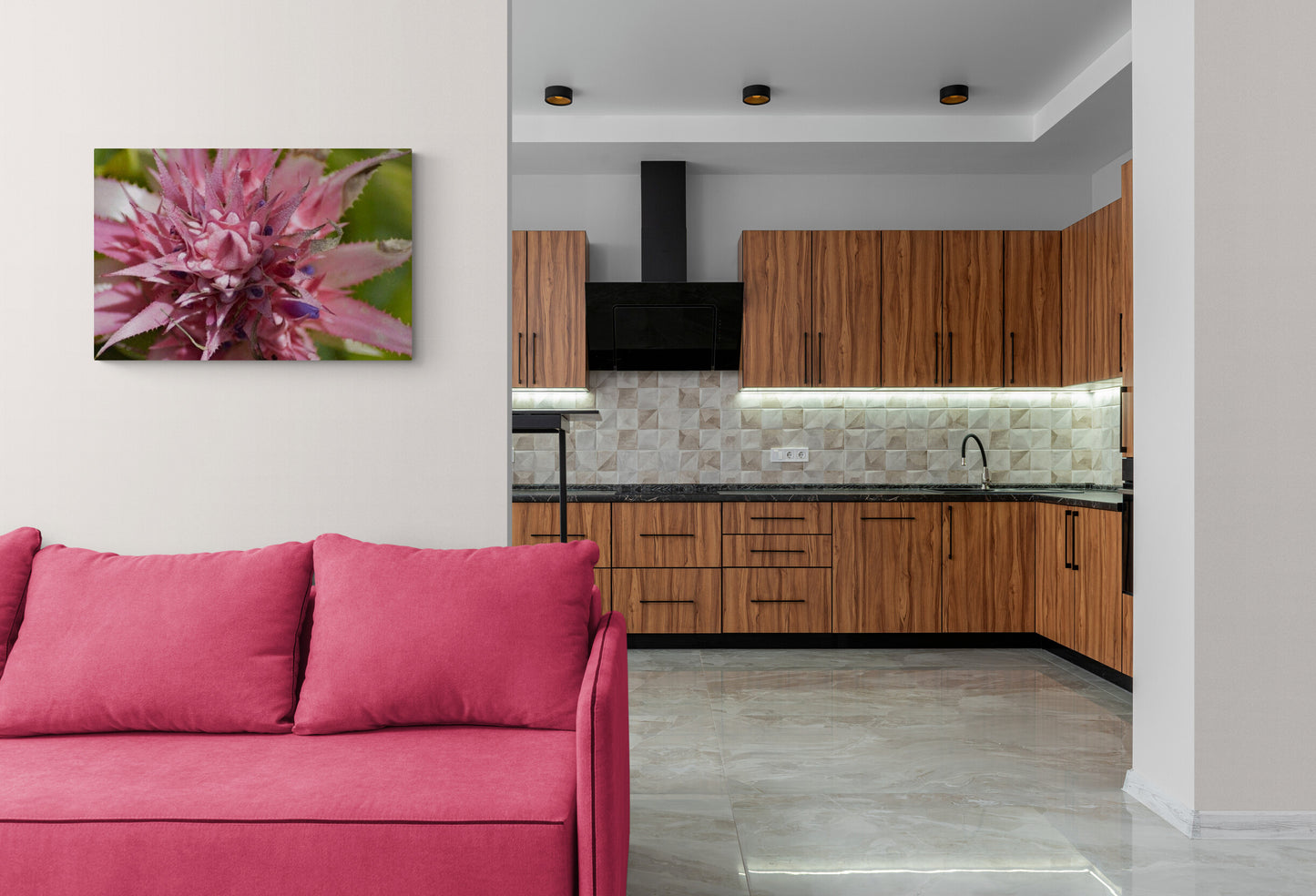 Nature-Inspired Photography Prints to Elevate Your Space "Pink Bromeliad Crown" image 2