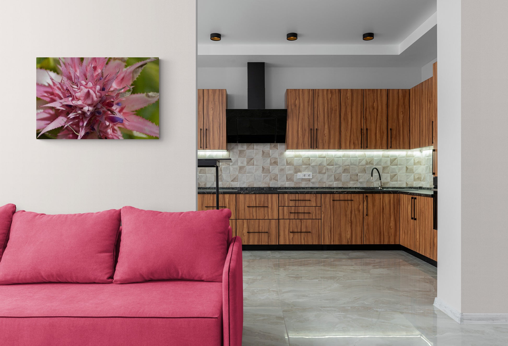 Nature-Inspired Photography Prints to Elevate Your Space "Pink Bromeliad Crown" image 2
