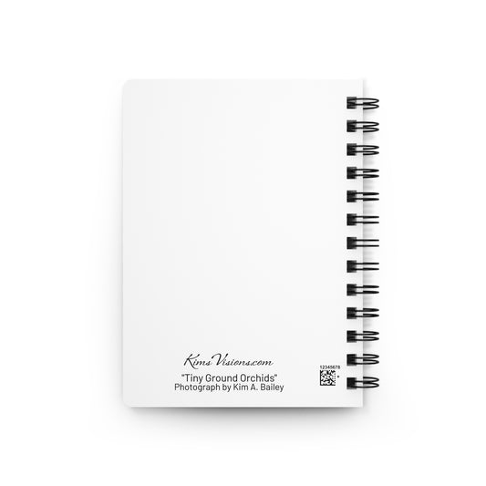 Spiral Notebook - Ruled Line " Tiny Ground Orchid" by Kim A. Bailey