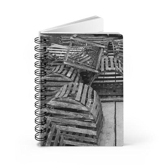 Spiral Notebook - Ruled Line "Lobster Traps" by Kim A. Bailey