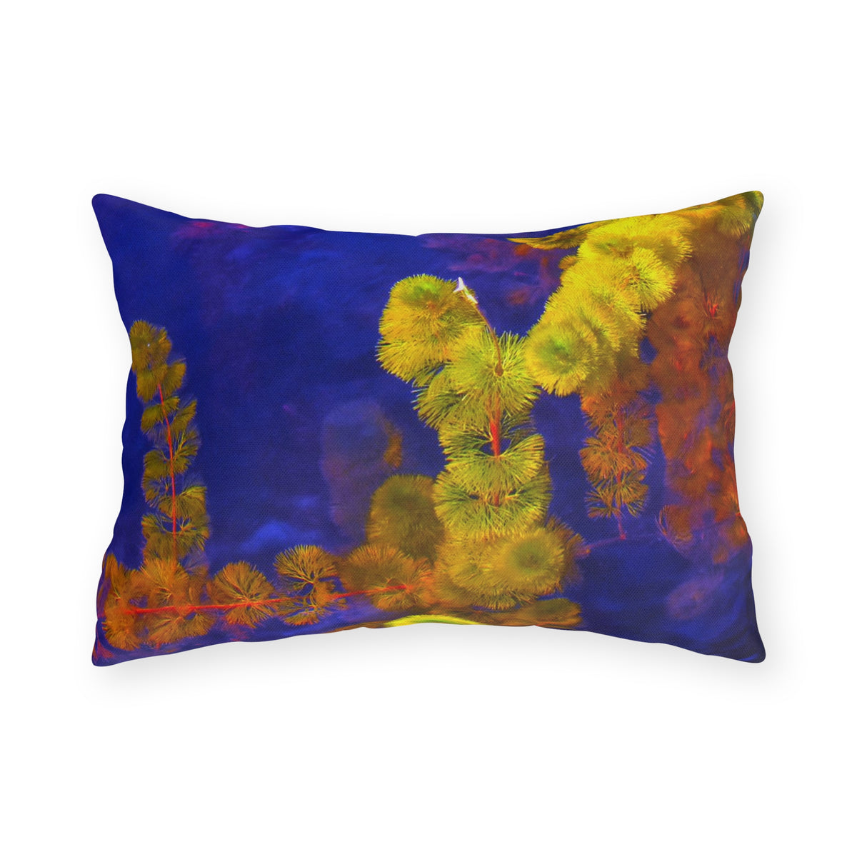 Outdoor Pillow "Purple and Yellow" Choice of 4 sizes