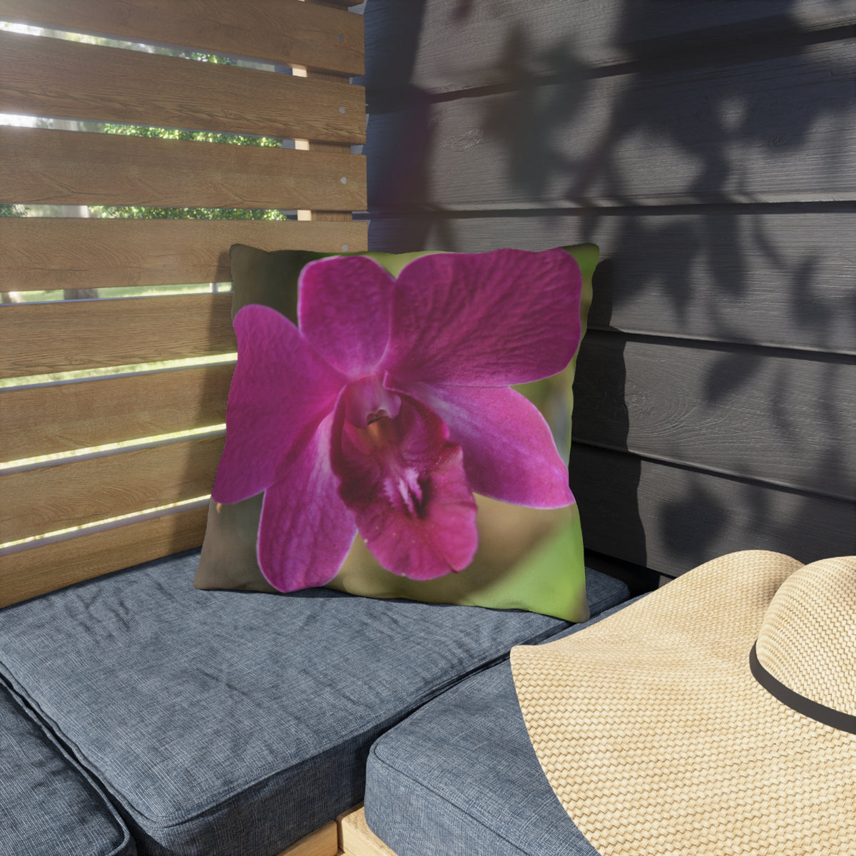 Outdoor Pillow "Purple Orchid" Choice of 4 sizes