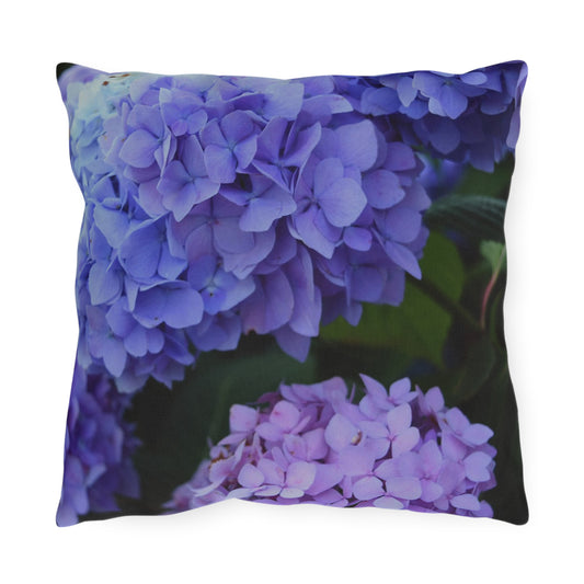 Outdoor Pillow "Hydrangeas" by Kim A. Bailey Choice of 4 sizes